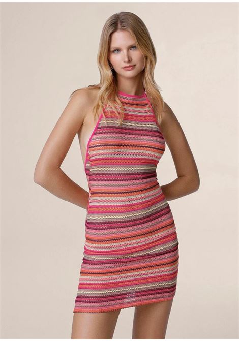 short patterned dress ME FUI | 0616FXRIGHE-FUXIA